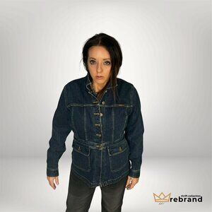 Vintage/Y2K Denim Jacket -Liz Claiborne - Blue - Size Med (1990-2000)